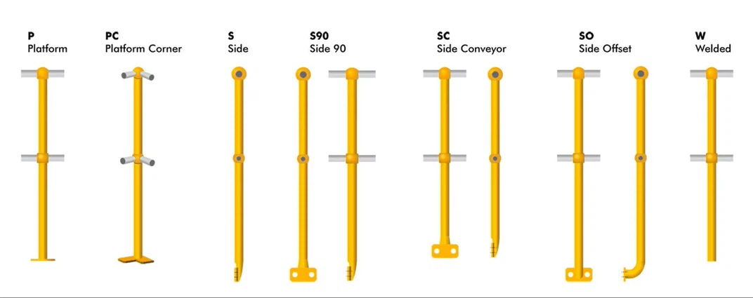 Handrail Stanchions 1 Handrail Stanchions 1